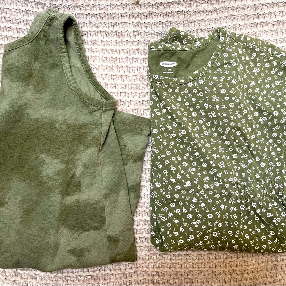 Pair of cute, navy green Old Navy dresses • size xs (5)